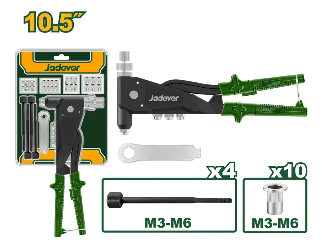 REMACHADORA MANUAL 10.5″ (REMACHE ROSCADO) ALUMINIO – JDHR5710