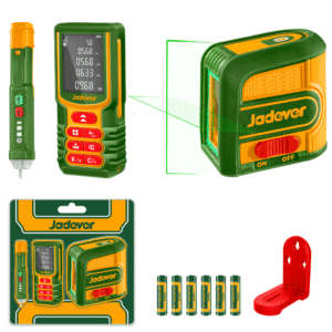COMBO NIVEL LASER + MEDIDOR DE DISTANCIA JDDL1520/JDLE2M03 - JDLDK5903