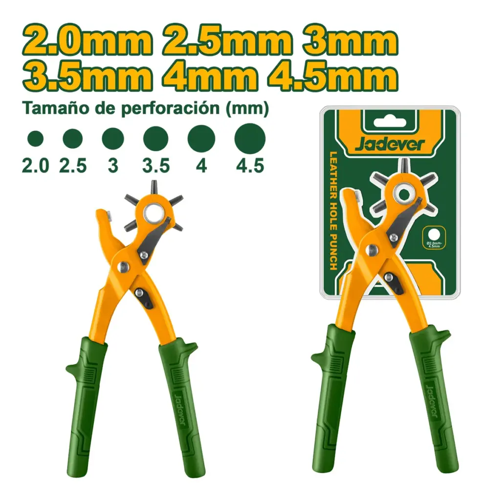 PERFORADORA DE CUERO 2.0/2.5/3/3.5/4/4.5MM – JDLH2801