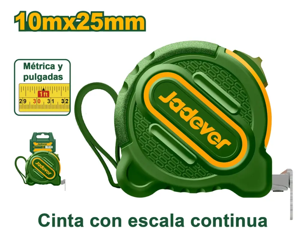 CINTA METRICA DE ACERO 10MX25MM – JDMT1250