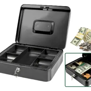 CAJA METALICA SEGURIDAD 250X180X90MM C/LLAVE - JDQQX2H04