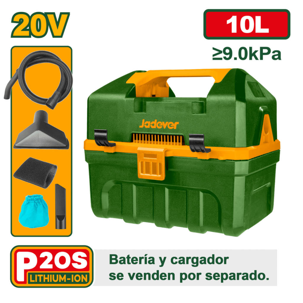 ASPIRADORA 20V 10L 9KPA ACERO INOX – JDQV2A10