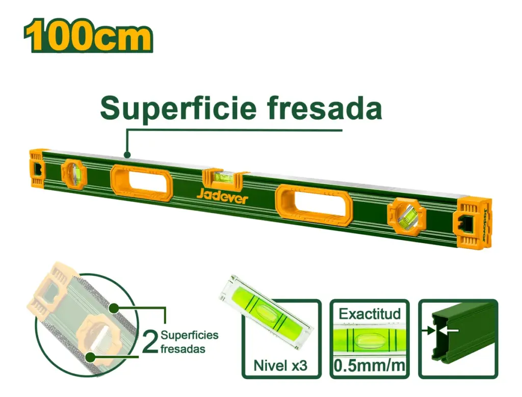 NIVEL BURBUJA 100CM 0.5MM/M B:3 – JDSL1G100