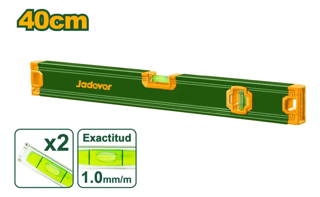NIVEL BURBUJA 40CM 1MM B:2 ALUMINIO – JDSL2G40