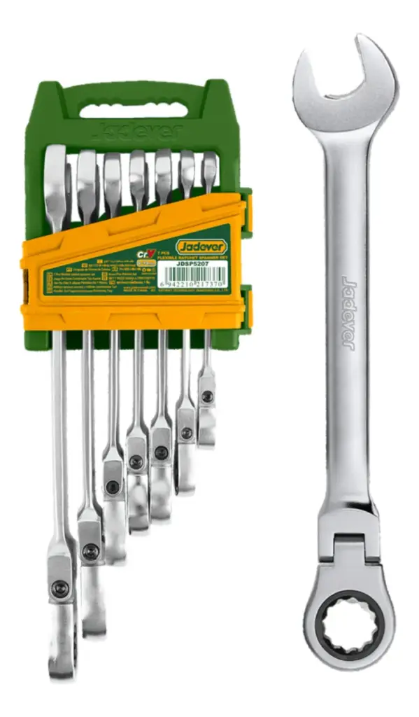 SET LLAVES COMBINACION 7PCS CR-MO 8-19MM 72T – JDSP5207