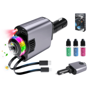 CARGADOR USB 4 EN 1 PARA CIGARRERA AUTO UNIVERSAL - SF-25198