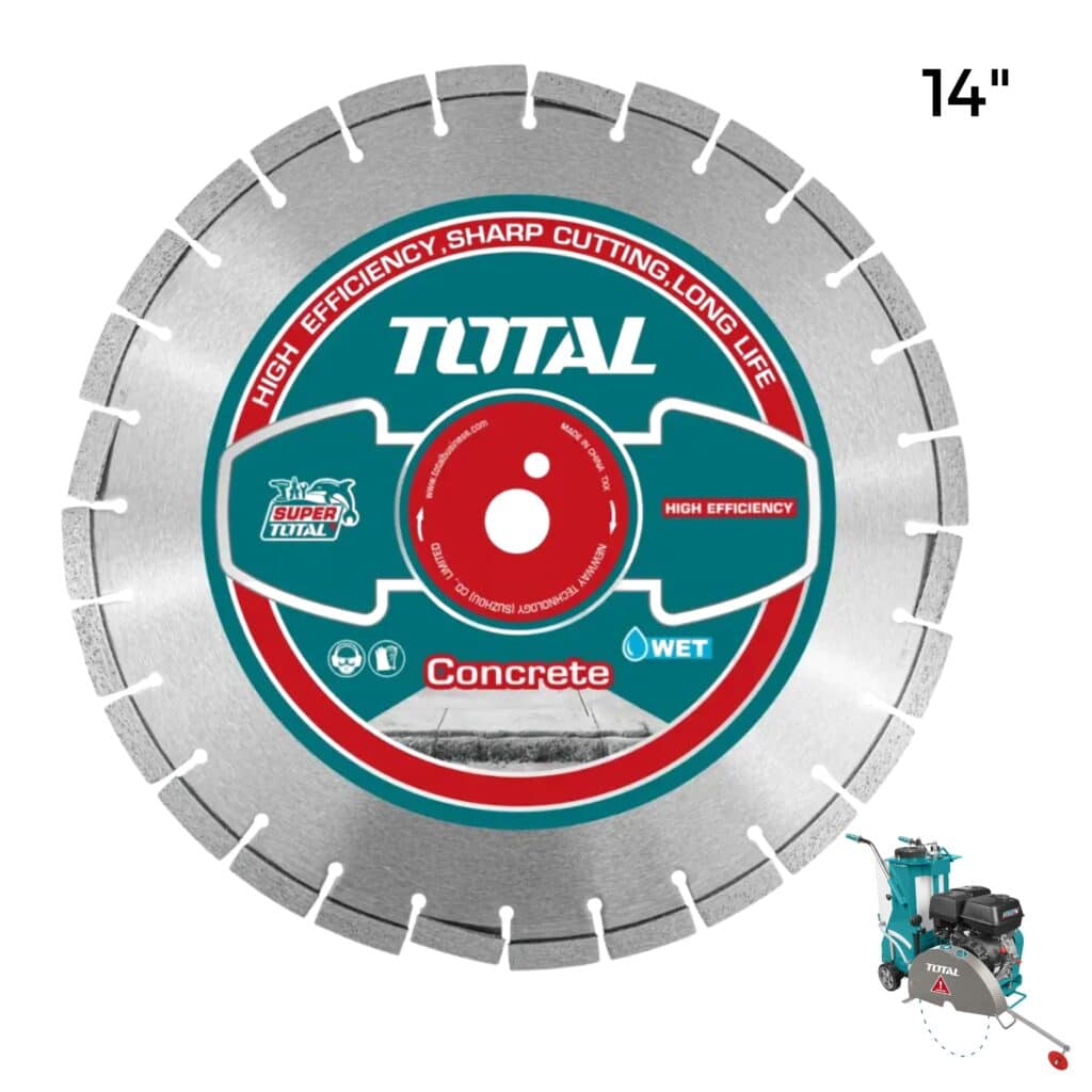 DISCO DIAMANTADO PARA CONCRETO 355X25.4MM HOJA:12MM HUMEDO TOTAL – TAC2113552