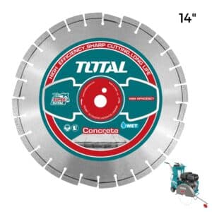 DISCO DIAMANTADO PARA CONCRETO 355X25.4MM HOJA:12MM HUMEDO TOTAL - TAC2113552