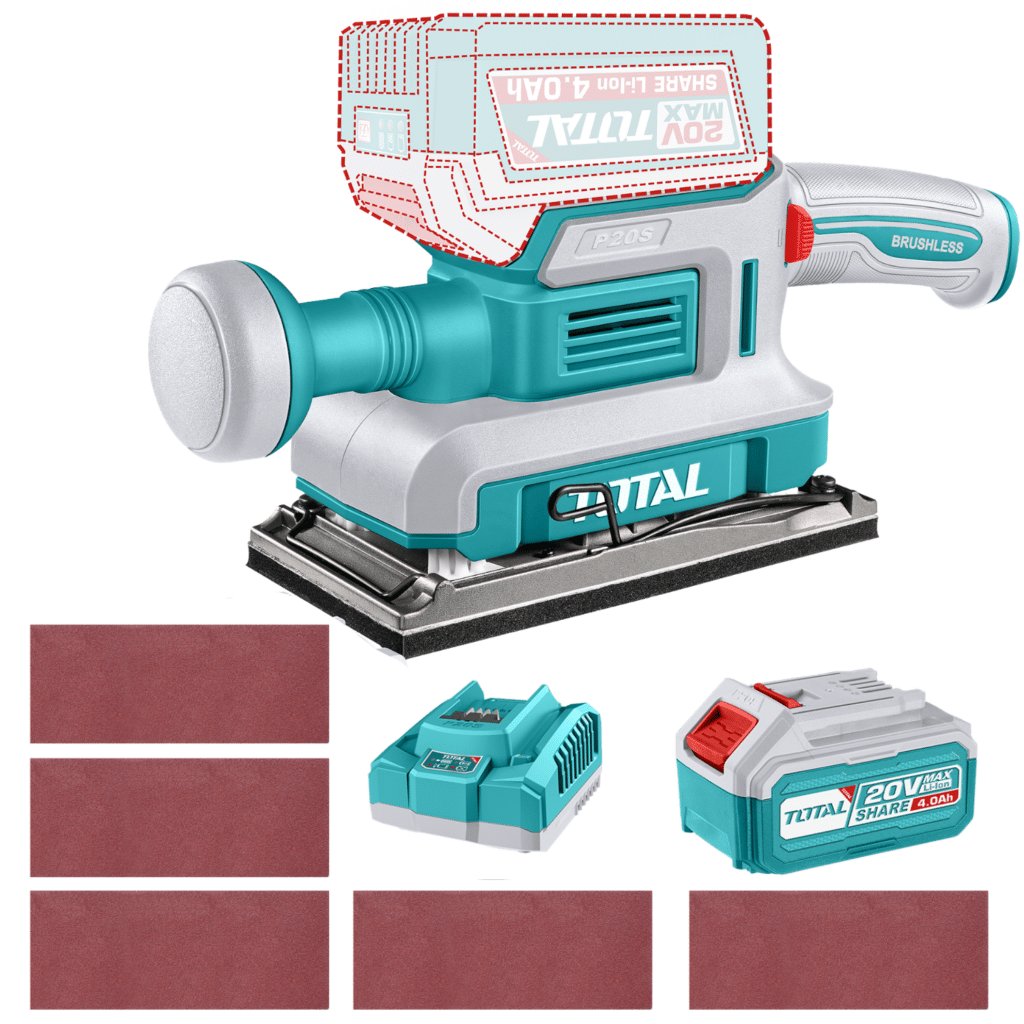 LIJADORA ACABADOS 20V 90X180MM 13000RPM 1X4.0AH + ACC INDUSTRIAL – TFSLI20313