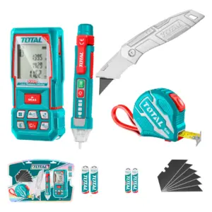 COMBO 4 EN 1.  LASER + CINTA M + CUCHILLA + DETECTOR + ACC INDUSTRIAL - TOS250701