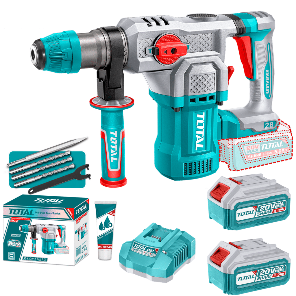 ROTOMARTILLO SDS+ 28MM 20V BL 4.5J 0-44000BPM 3FUN INDUSTRIAL – TRHLI20286