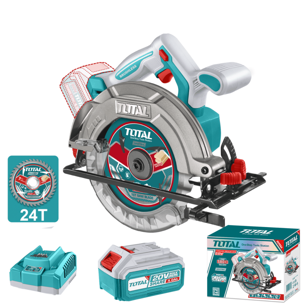 SIERRA CIRCULAR 20V 5200RPM 165MM BRUSHLESS 1X4.0AH INDUSTRIAL – TSLI16523