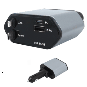 CARGADOR USB 4 EN 1 PARA CIGARRERA AUTO UNIVERSAL - SF-25199