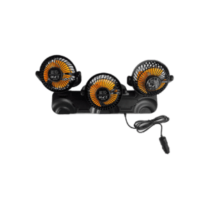 VENTILADOR 12V TRIPLE CON LUZ ALTA VELOCIDAD - SF-25202