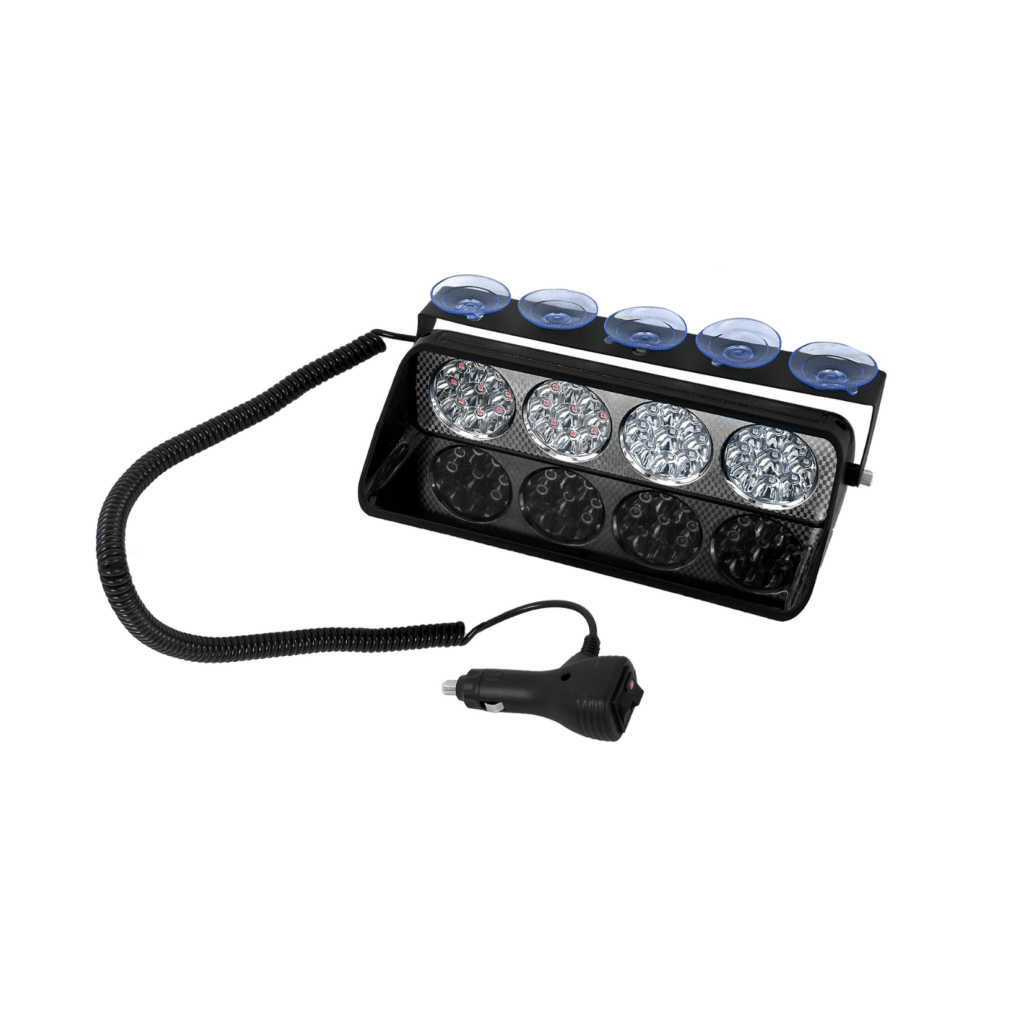 LUZ LED POLICIAL MX4 15W 12V 24.5X12CM ROJO/AZUL C/SWITCH – SF-25108