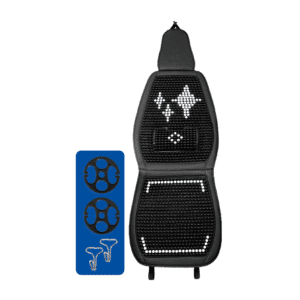 COJIN/RESPALDO BOLITAS C/RIÑONERA NEGRO ABS+PU - SF-25013