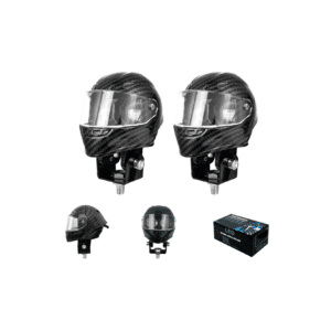 FOCO LED TIPO-CASCO CARBON HIGH-POWER BLANCO/AMARILO 2PCS - SF-25195