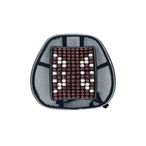 SOPORTE LUMBAR BOLITAS / MALLA 40X42CM - MARRON - SF-25003