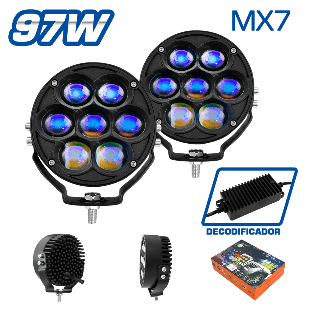 LUZ LED BLUE-FILM 12-36V 97W BLANCO/AMARILLO MX7 CIRCULAR – SF-25216