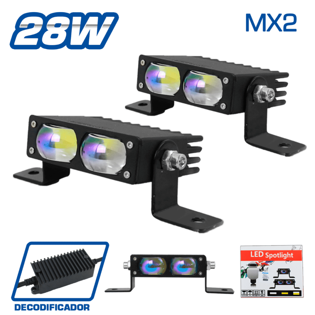 LUZ LED BLUE-FILM 28W 12-36V BLANCO/AMARILLO/MIXTO STROBO MX2 – SF-25208