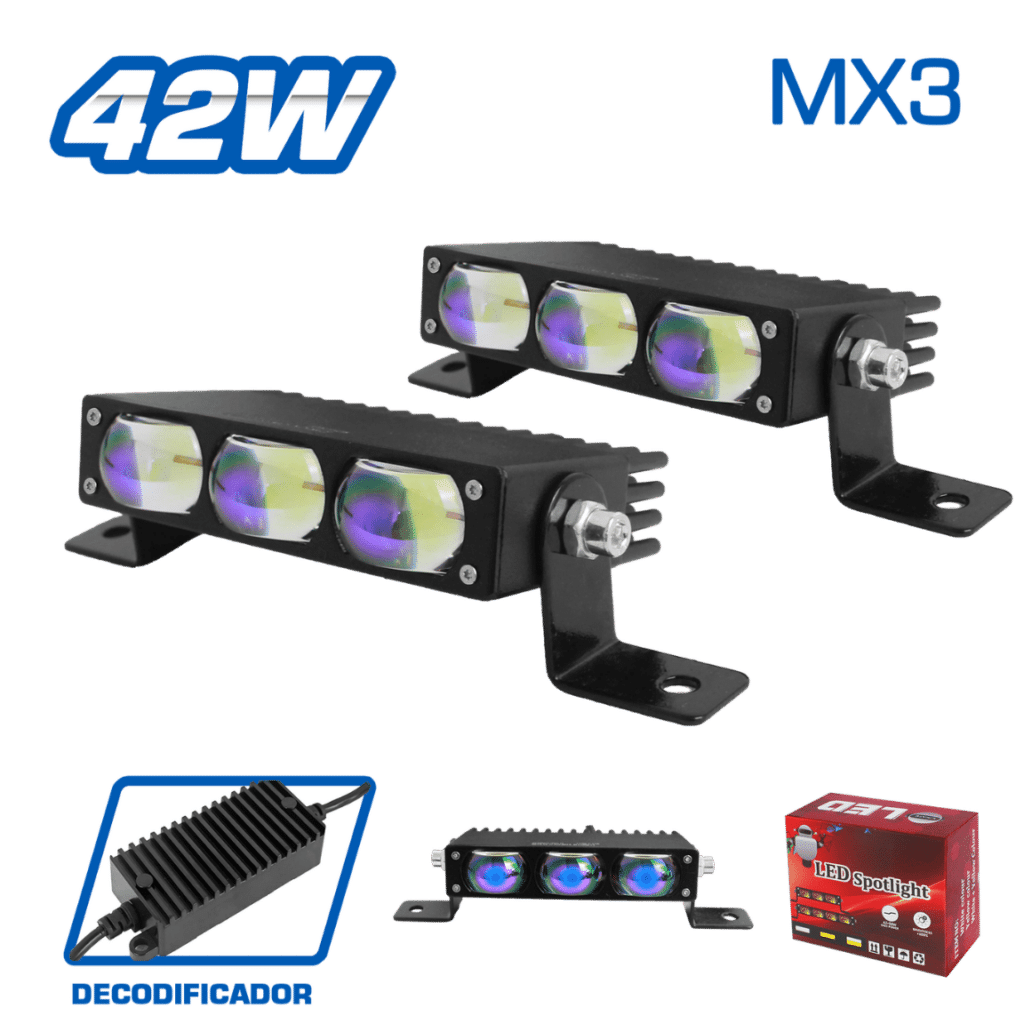 LUZ LED BLUE-FILM 42W 12-36V BLANCO/AMARILLO/MIXTO STROBO MX3 – SF-25209
