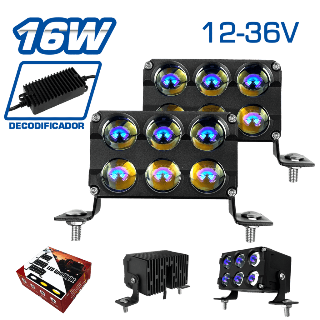 LUZ LED BLUE-FILM 75W 12-36V BLANCO/AMARILLO/MIXTO STROBO MX6 – SF-25211