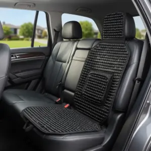 COJIN/RESPALDO BOLITAS C/RIÑONERA FULL BLACK ABS - SF-25012