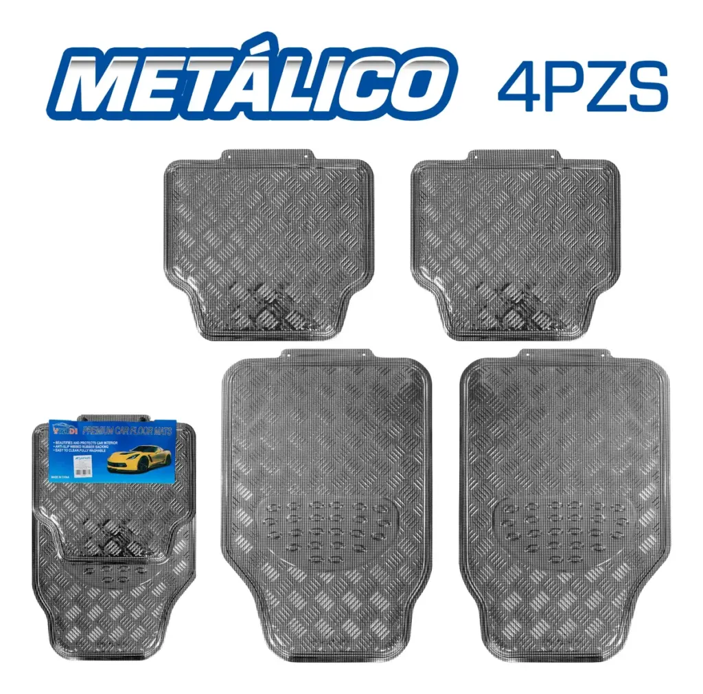 PISO METALICO 4PCS/SET 3KG AL – NEGRO – SF-25018 BKSF