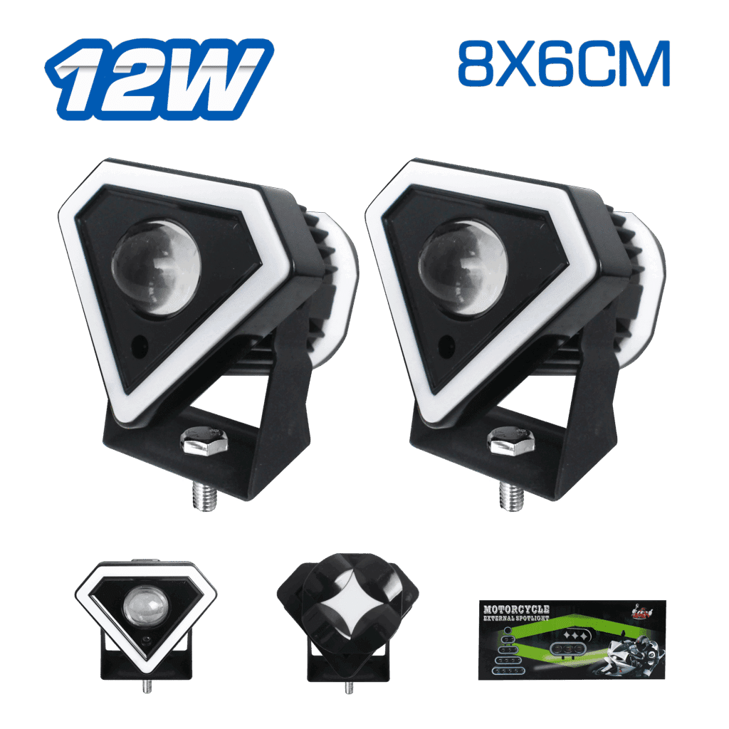 LUZ LED 12W 8X6CM + OJO ANGEL – TYPE-DIAMANTE – SF-25066