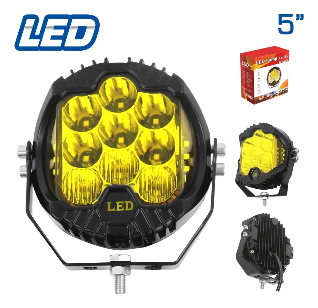 NEBLINERO LED TYPE-V 5» EXPANSIVA +STROBO – AMARILLO – SF-25070