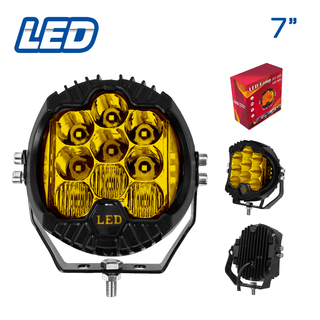 NEBLINERO LED TYPE-V 7» EXPANSIVA +STROBO – AMARILLO – SF-25071