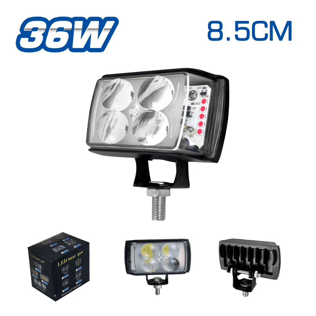 LUZ LEDX4 UNIVERSAL 12W 12-36W 8.5CM SUPER BRILLANTE – MOTO – SF-25087