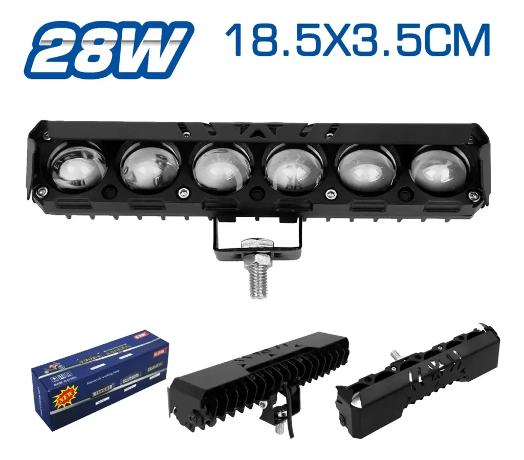 LUZ LEDX6 DEPORTIVA 28W 18.5X3.5CM ALUMINIO – SF-25098