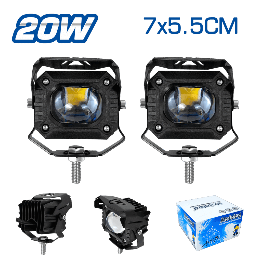 LUZ LED MOTO 20W 7X5.5CM ALUMINIO DEPORTIVO 2PCS/SET – SF-25104