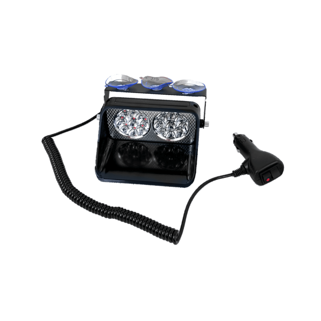 LUZ LEDX2 MAGNÉTICO 12W 12V 13X12CM ROJO/AZUL C/SWITCH – SF-25105