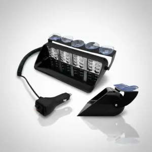 LUZ LEDX4 MAGNÉTICO 15W 12V 24.5X12CM ROJO/AZUL C/SWITCH - SF-25106