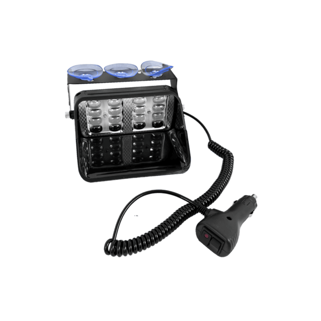 LUZ LED POLICIAL MX2 8.6W 12V 13X12CM ROJO/AZUL C/SWITCH – SF-25107