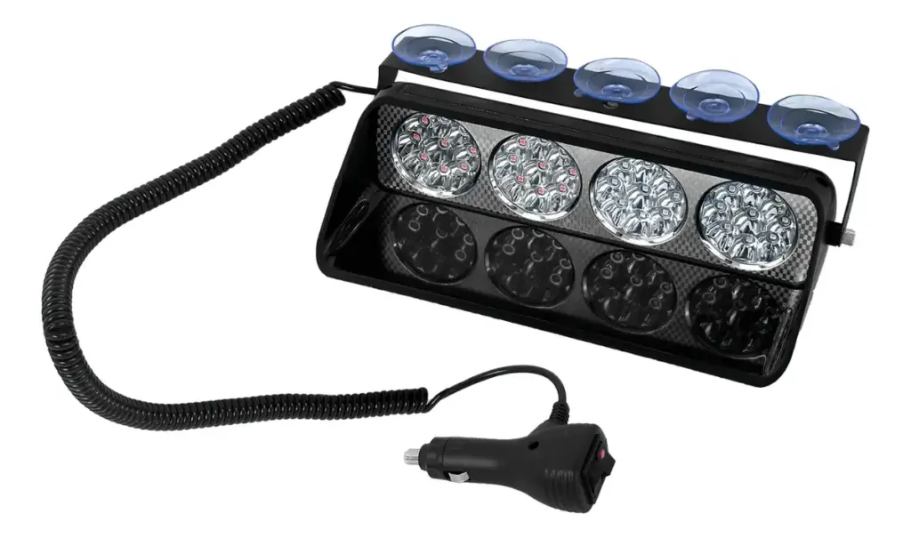 LUZ LED POLICIAL MX4 15W 12V 24.5X12CM ROJO/AZUL C/SWITCH – SF-25108