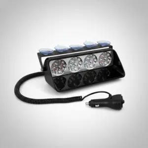 LUZ LED POLICIAL MX4 15W 12V 24.5X12CM ROJO/AZUL C/SWITCH - SF-25108