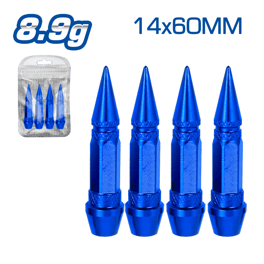 TAPA DE VALVULA DEPOR 14X60MM 8.9G 4PCS/BOLSA -AZUL – SF-25140 BL