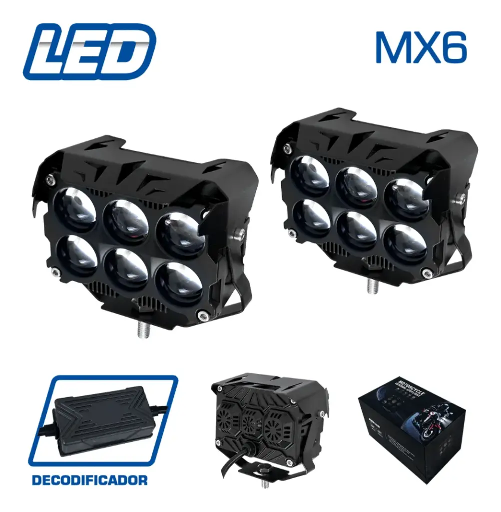 LUZ LED DEPORTIVA 3F MX6 BLANCO/AMARILLO/MIXTO MX6 – SF-25169