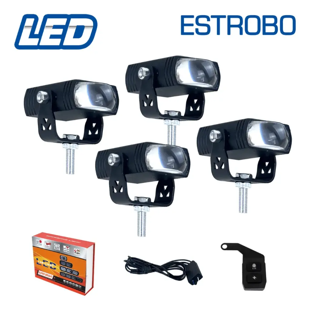 LUZ LED ESTROBO CONTROL INALAMBRICO  4 X LED – SF-25189