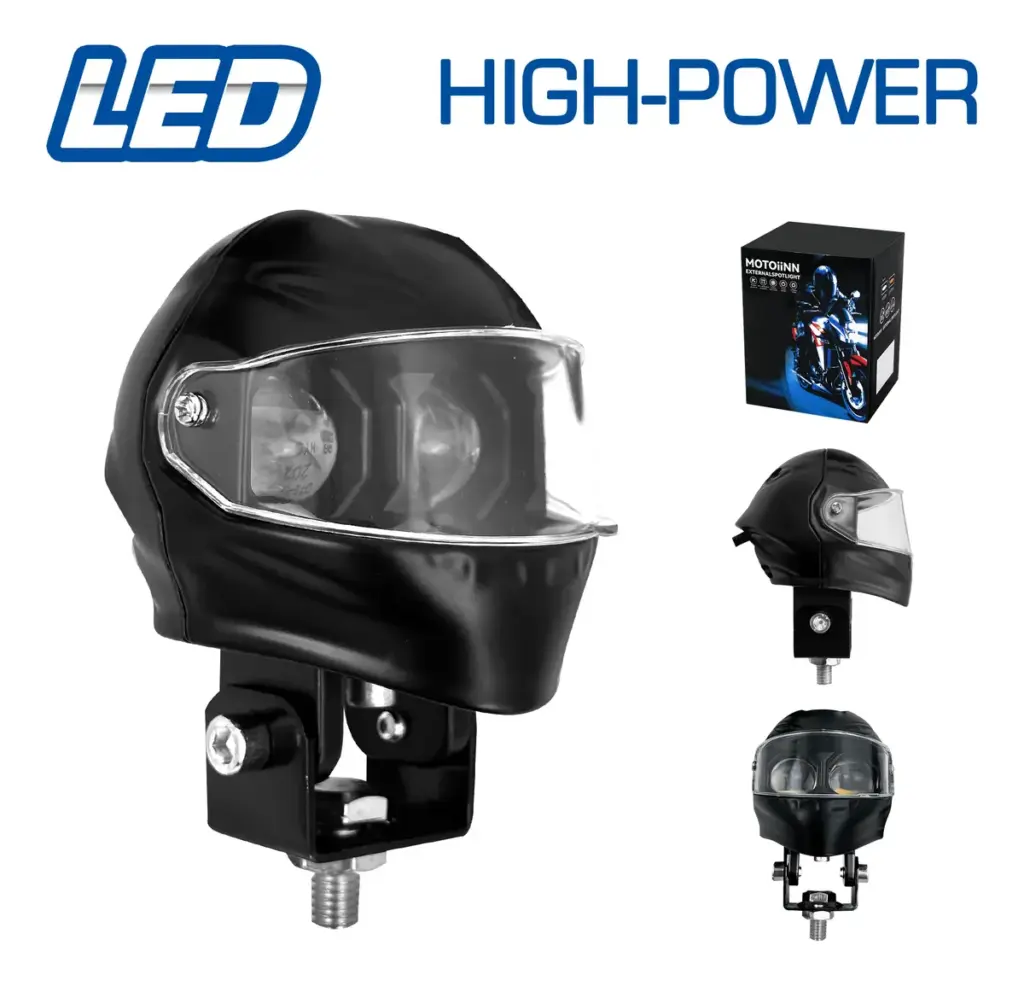 FOCO LED M1 TIPO-CASCO MOTO HIGH-POWER BLANCO/AMARILLO – SF-25193