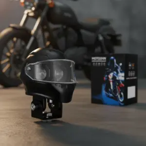 FOCO LED M1 TIPO-CASCO MOTO HIGH-POWER BLANCO/AMARILLO - SF-25193