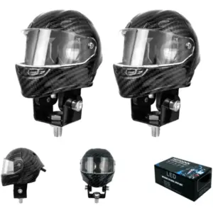 FOCO LED TIPO-CASCO CARBON HIGH-POWER BLANCO/AMARILO 2PCS - SF-25195