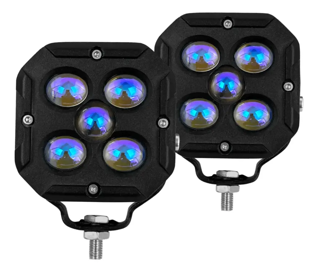 LUZ LED BLUE-FILM 3» 12-36V 65W BLANCO/AMARILLO MX5 CUADRADO – SF-25214