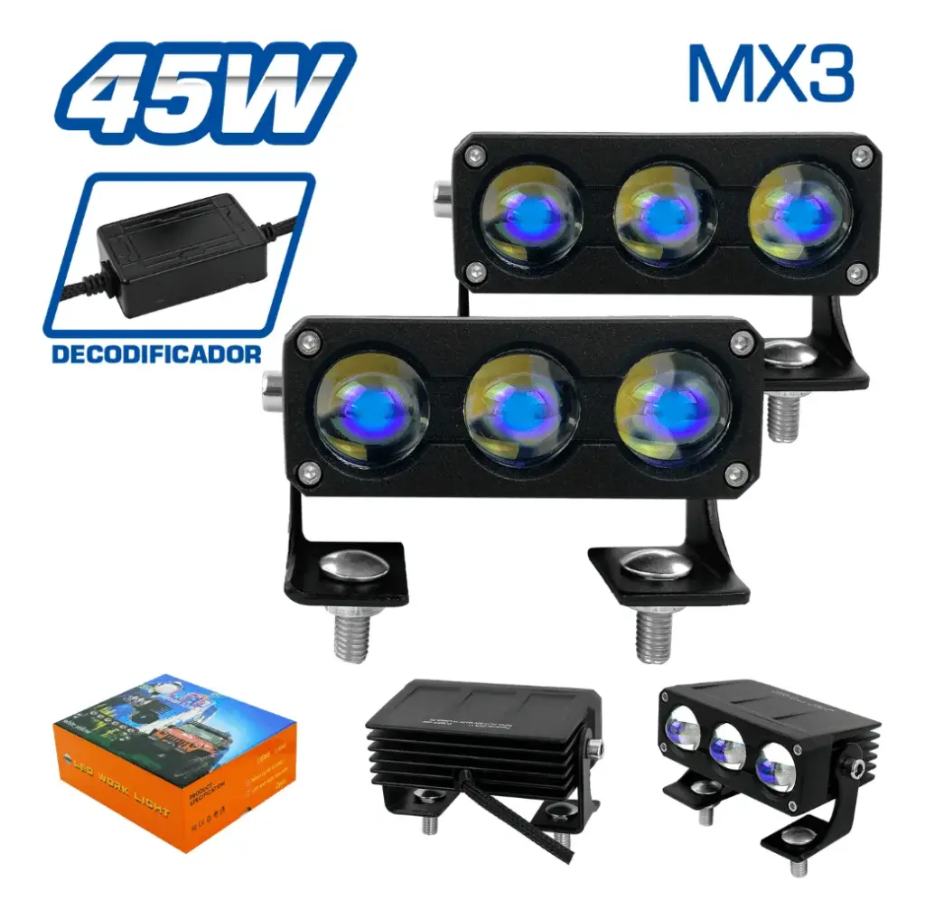 LUZ LED BLUE-FILM 12-24V 45W BLANCO/AMARILLO MX3 – SF-25218