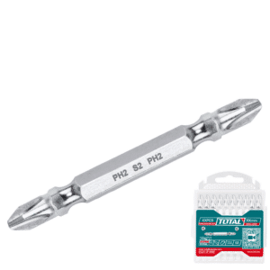 SET DE PUNTAS S2 (PH2+PH2) 65MM 10PCS/SET NIQUELADO MAGNETICO INDUSTRIAL - TAC16PH233