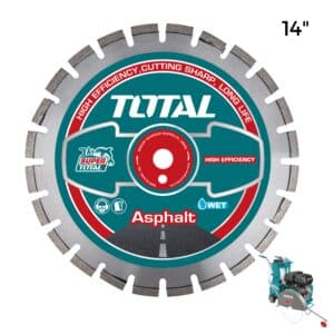 DISCO DIAMANTADO PARA ASFALTO 355X25.4MM HOJA:12MM HUMEDO TOTAL- TAC2113553