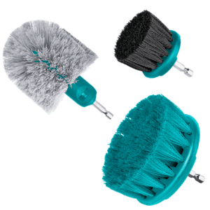 SET DE CEPILLOS MULTIUSOS 1/4'' HEX P/TALADRO 3PCS (SUAVE-INTERMEDIO) INDUSTRIAL - TACB0301